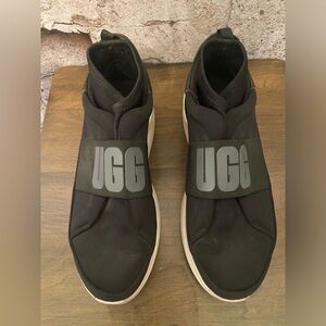 UGG Black Stretch Neutra Platform Sneakers